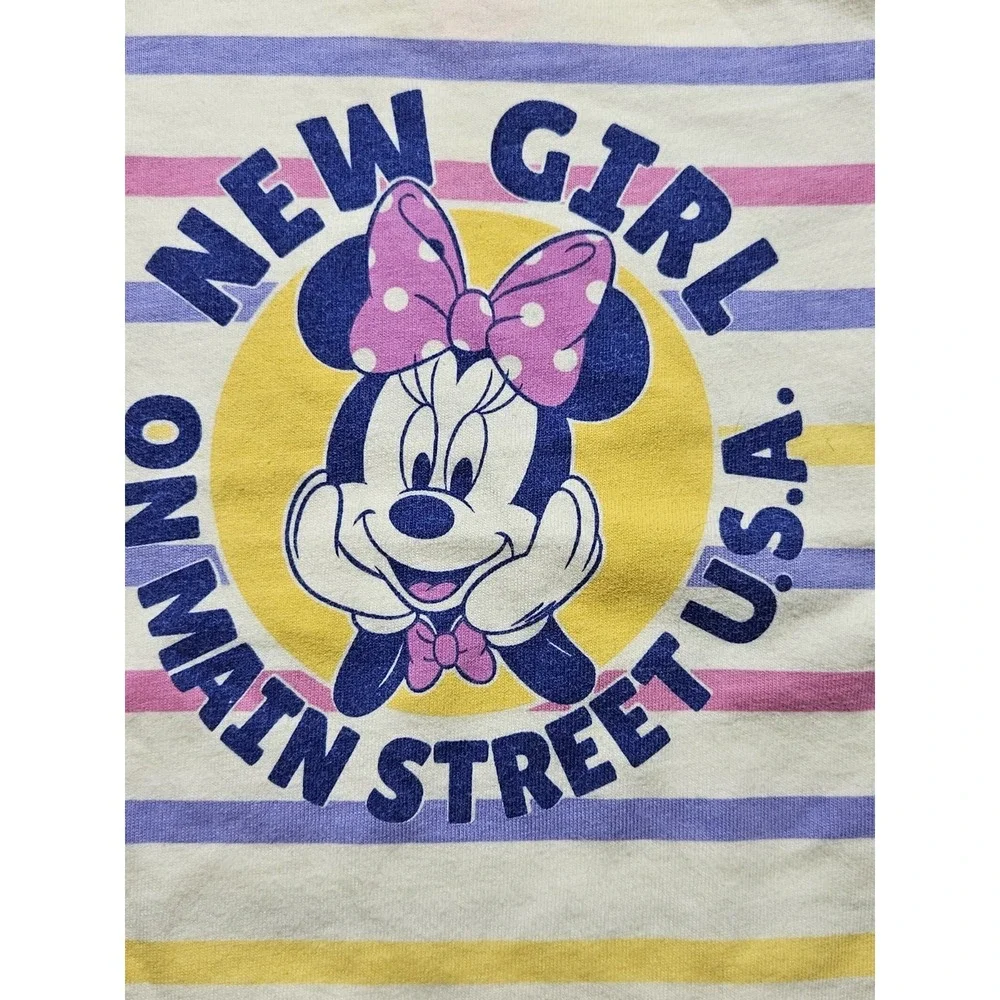 Disney World Minnie Mouse‎ New girl On Main Street U.S.A Bodysuit Size 3-6 mos